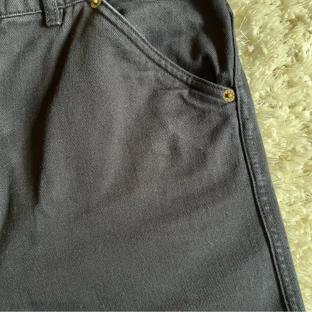Jacquemus La Riviera Wide Leg Cropped Jeans in Black Size 27 - Picture 11 of 12